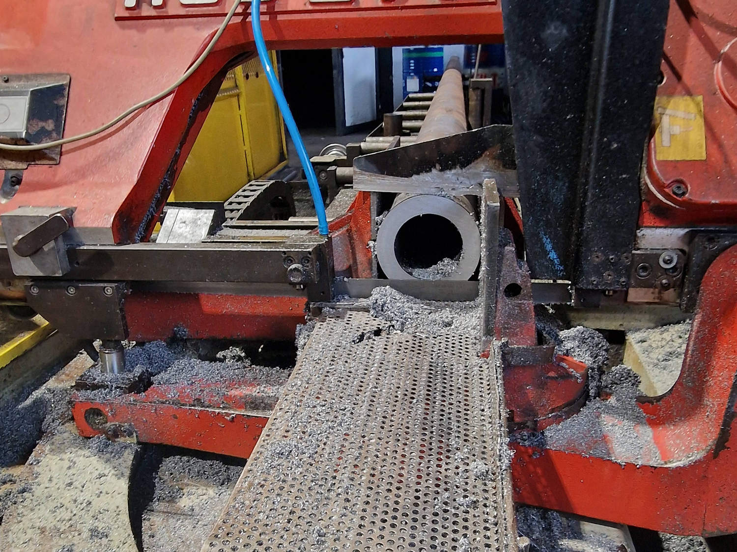 Segatrice a nastro primo piano